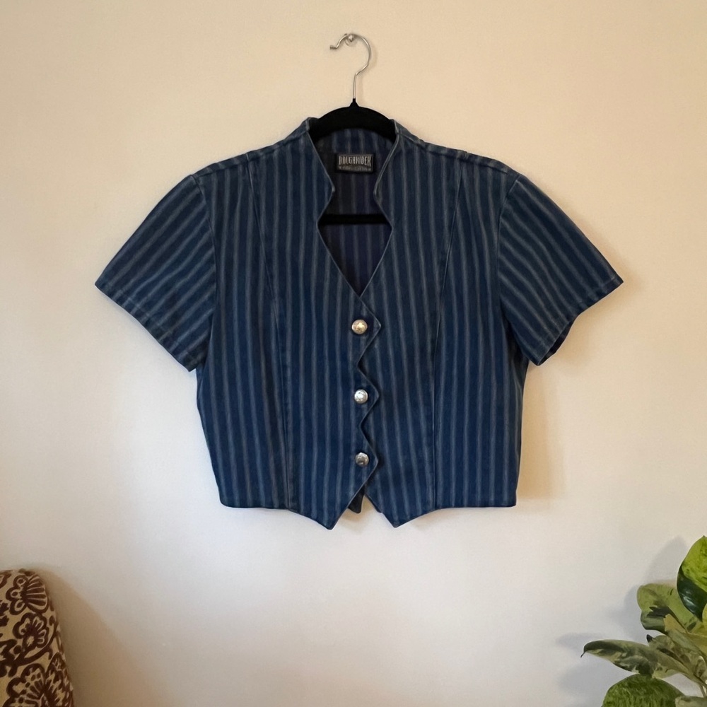 Western Denim Blouse